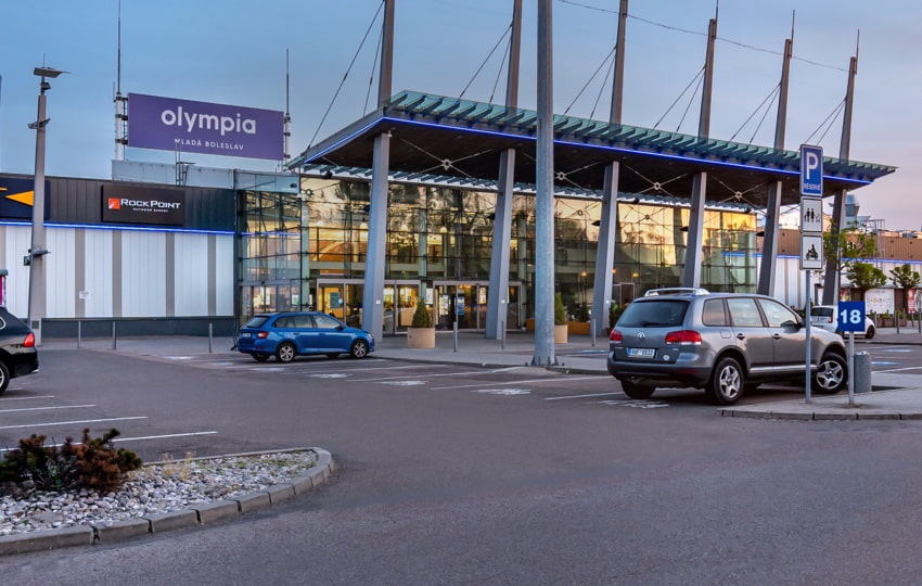 Plánek nákupního centra Olympia Mladá Boleslav